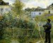 Monet peignant dans son jardin à Argenteuil
